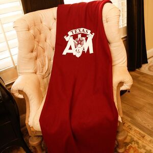 Arcturus Texas A&M Wool Blend Blanket Aggies Throw Red Logo College NCAA